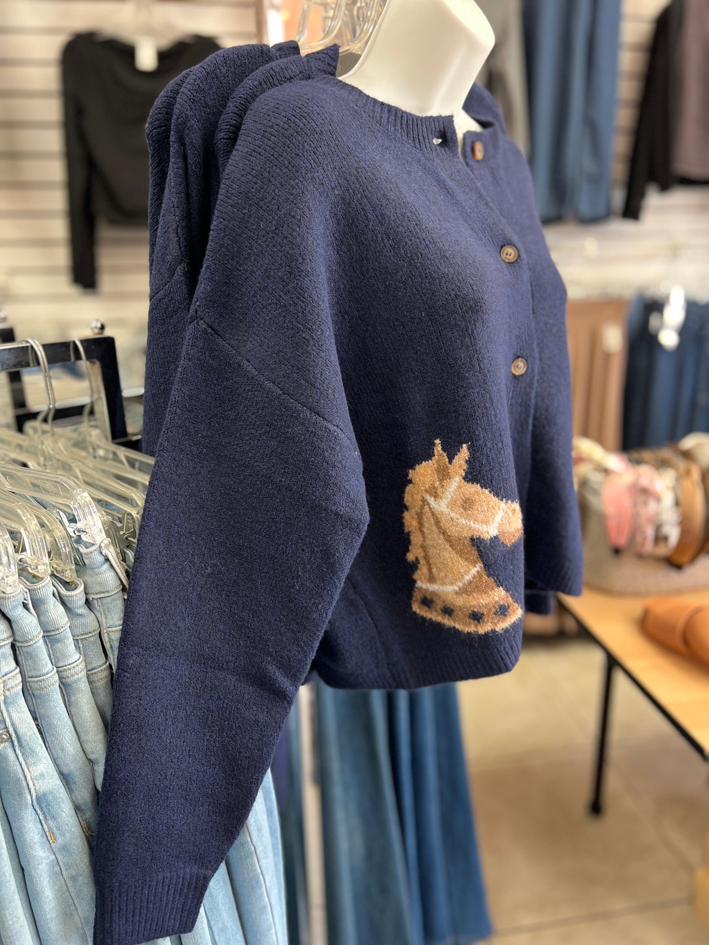 Horse Print Cardigan