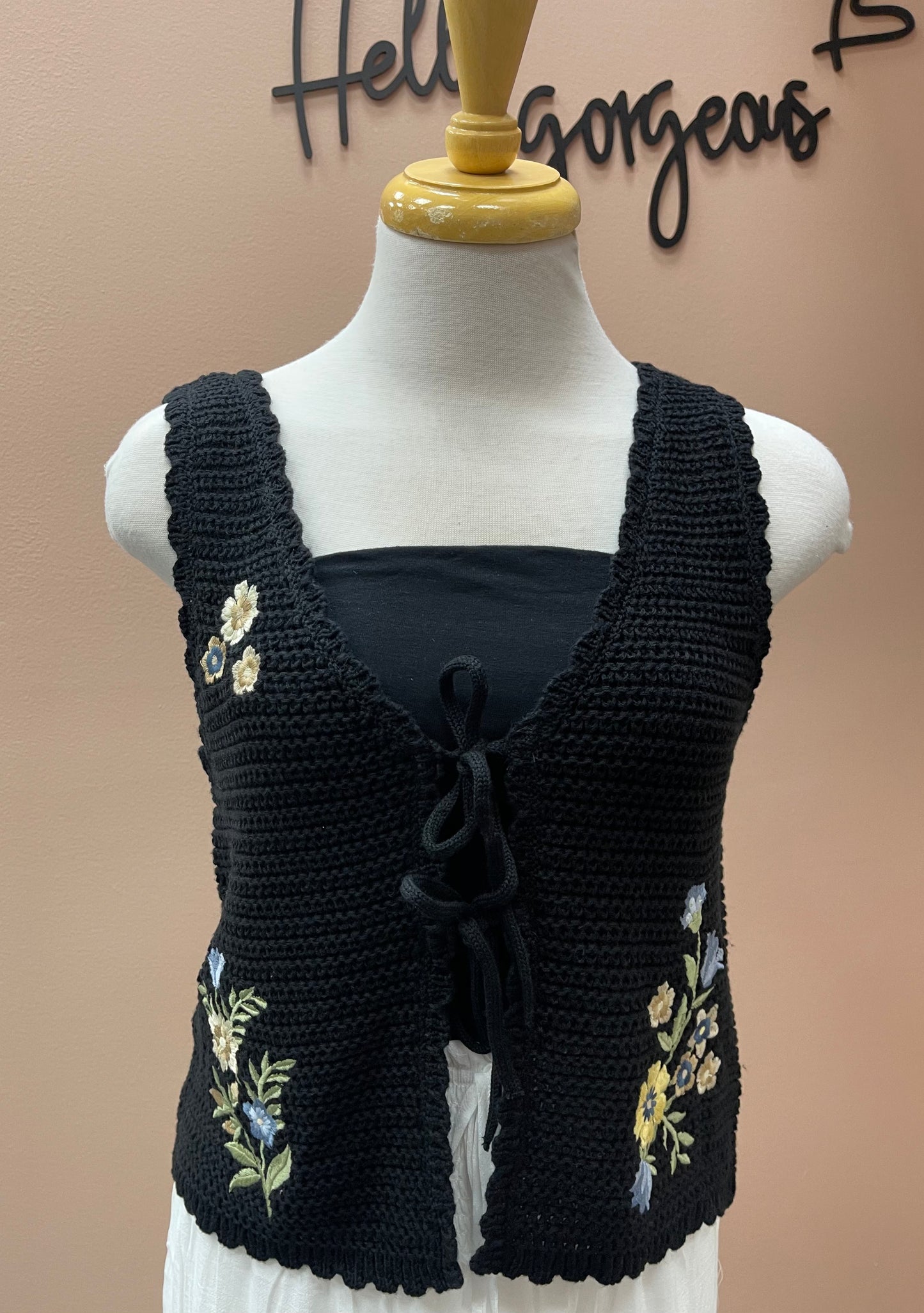 Vintage Crochet Vest
