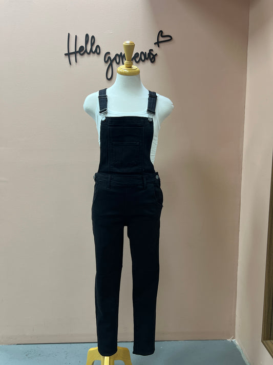 Black Skinny Fit Overall