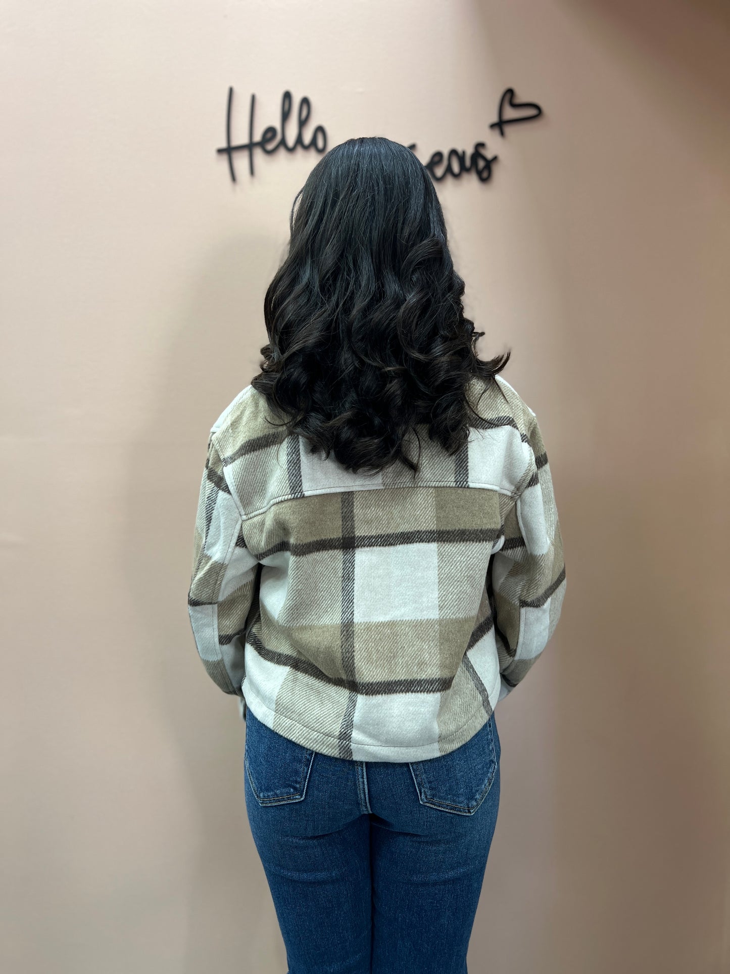 Cropped Plaid Jacket